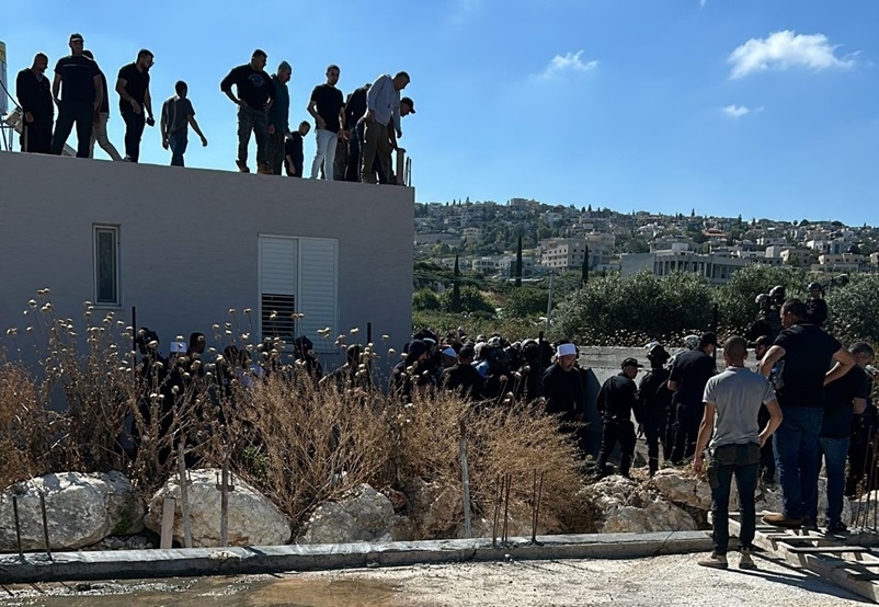 מהומות בירכא בעקבות הניסיון להרוס מבנה לא חוקי	