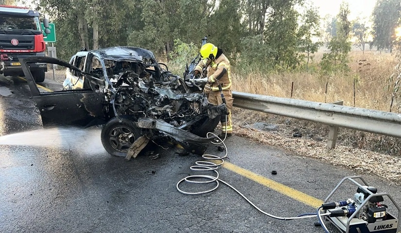 גבר ואישה נהרגו מפגיעת רקטה ברכבם ברמת הגולן