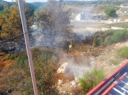 שריפה בשכונת אלואנסה בדאלית אל כרמל