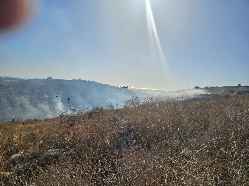 שריפות מנפילת כטב"ם גם בירכא ואבו סנאן