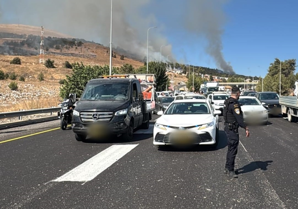 נפילות באזור ראש פינה לצומת עמיעד